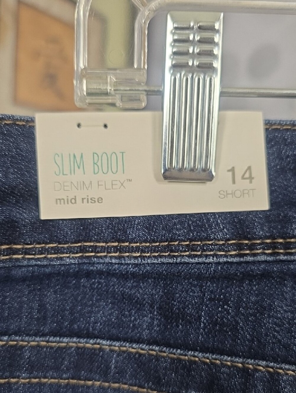 Maurices Dark Indigo Boot Cut Jeans- 14 Short - Picture 6 of 8